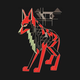 Isometric Retro Wolf T-Shirt