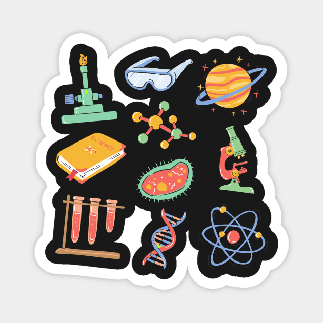 Science stuff pattern Magnet by Faeblehoarder