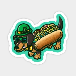 St Patricks Day Chicago Dog Magnet