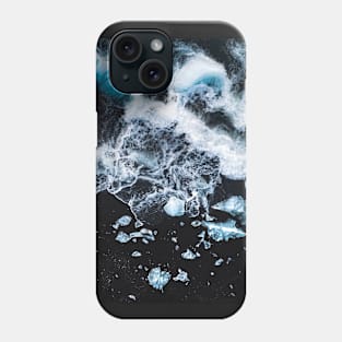 Ocean Waves and Ice Beach Phone Case