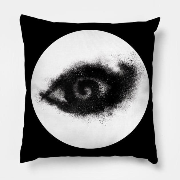 Shadowhunters rune / The mortal instruments - eye rune sand explosion (black) - Mundane gift idea Pillow by Vane22april