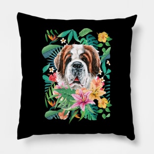 Tropical Saint Bernard Pillow