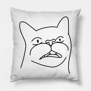 Shocked Funny Cat Pillow