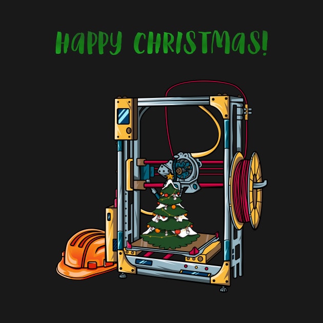 3D Printer #1 Christmas Edition by Merch By Engineer