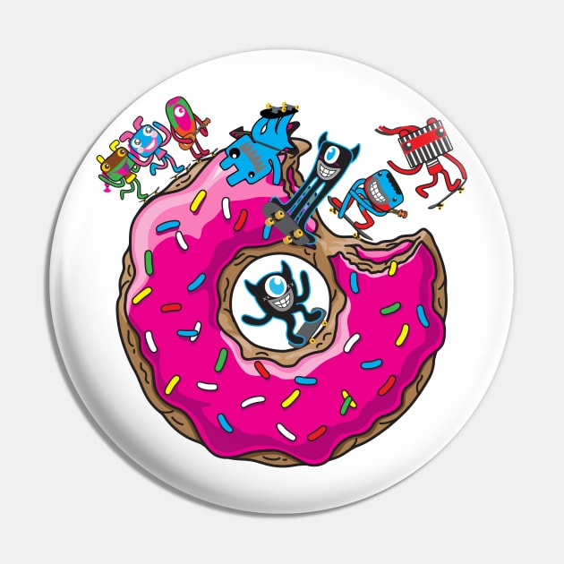 Skate Donut Pin by Plushism