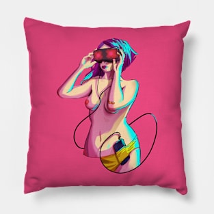 VR girl Pillow