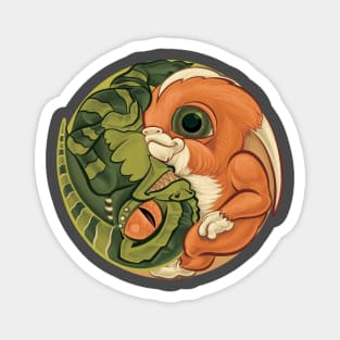 Gremlin Mogwai yin yang Magnet