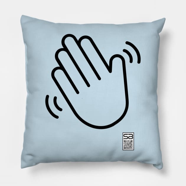 Stay Friendly Pillow by JSnipe