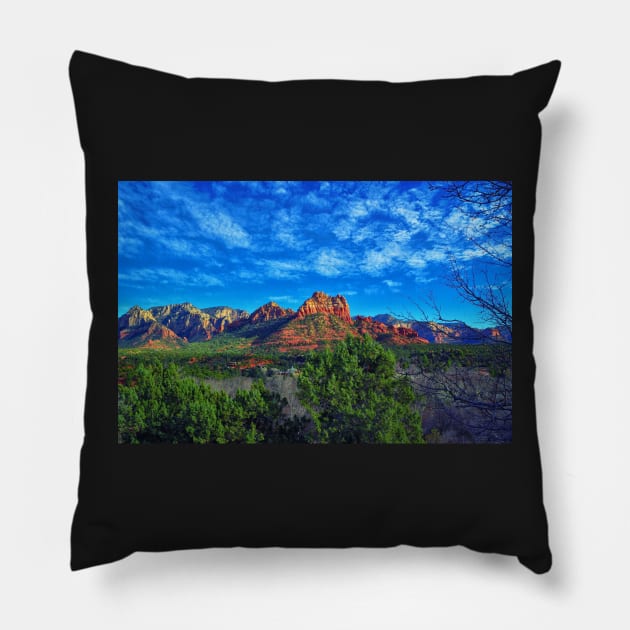 Sedona Arizona Vista Pillow by JimDeFazioPhotography