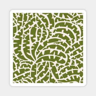 Modern Tropical Plants / Banana Leaves Magnet