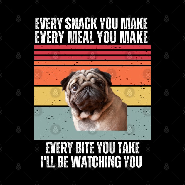 "Every Snack You Make, Every Meal You Make, Every Bite You Take, I'll be Watching You by Hashed Art