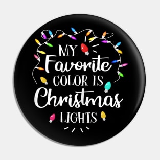 my favorite color is christmas lights Pin