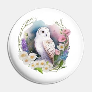 Snow Owl Pin