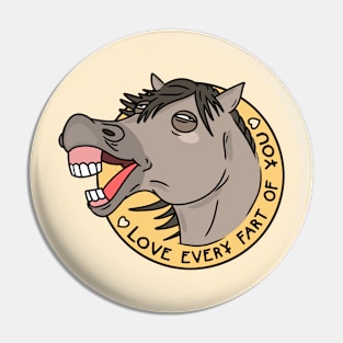 Horse Laugh Pin