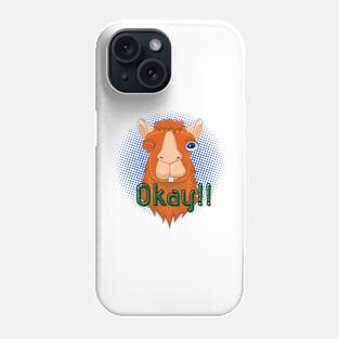 Okay Llama Art Phone Case