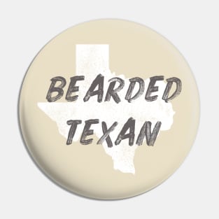 The Bearded Texan White Pin