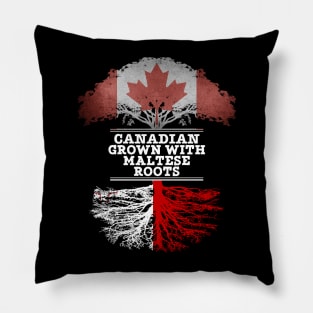 Canadian Grown With Maltese Roots - Gift for Maltese With Roots From Malta Pillow