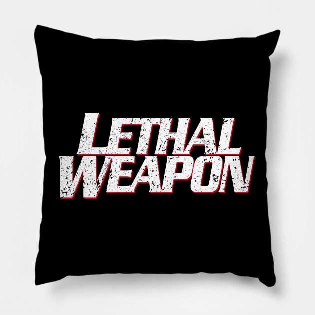 Lethal Weapon Titles vintage Pillow by GWCVFG