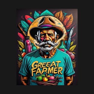 Great farmer in the world - Grafitti T-Shirt