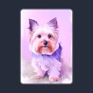 Yorkshire Terrier Watercolor Portrait 1 T-Shirt