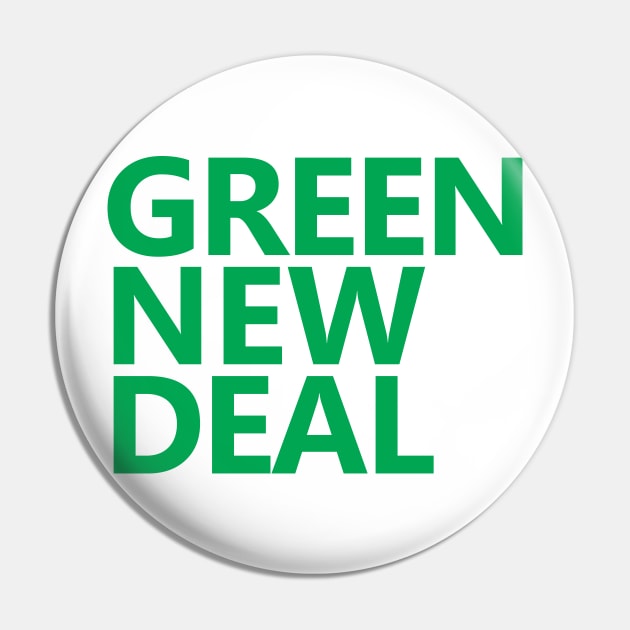 Green New Deal Pin by willpate