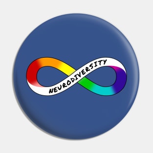 Neurodiversity - Rainbow Infinity Symbol for Neurodivergent Actually Autistic Pride Asperger's Autism ASD Acceptance & Appreciation Pin