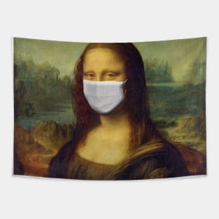 monalisa mask Tapestry