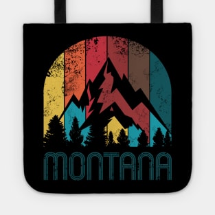 Retro Montana Design for Men Women and Kids Tote