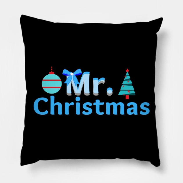 Funny Mr Christmas Pillow by Pasfs0