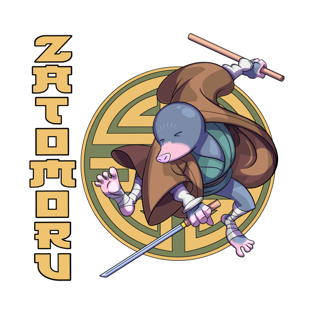 Zato-Moru, The Blind Mole Swordsman by CFouldsArt