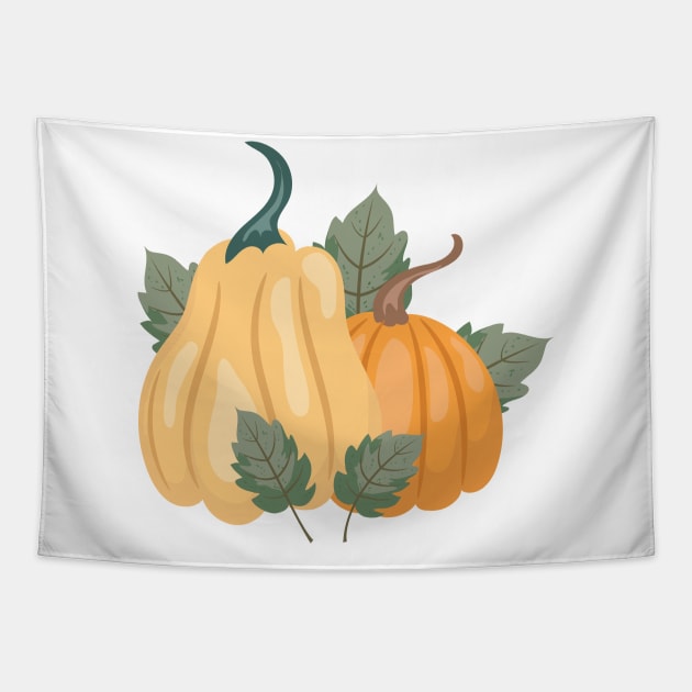 Fall Pumpkins Tapestry by SWON Design