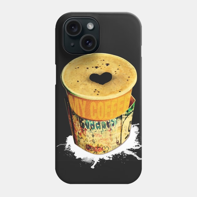 Coffee Graffitti Wrap Phone Case by andreabeloque
