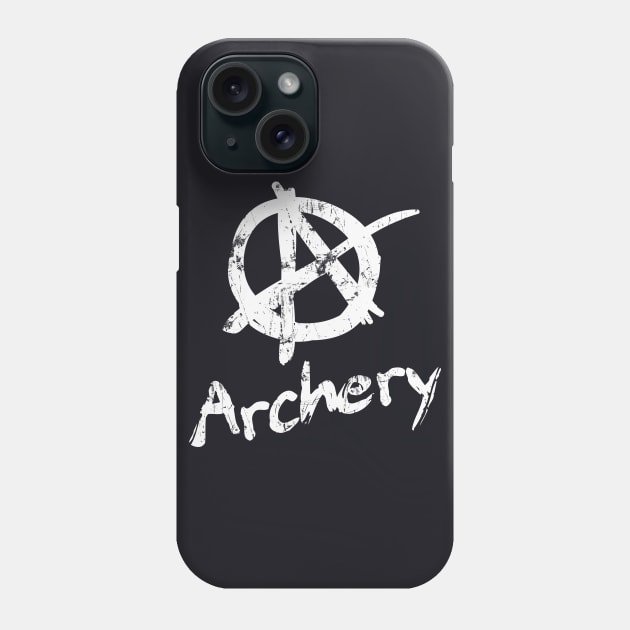 Archery Anarchy Symbol Phone Case by Foxxy Merch