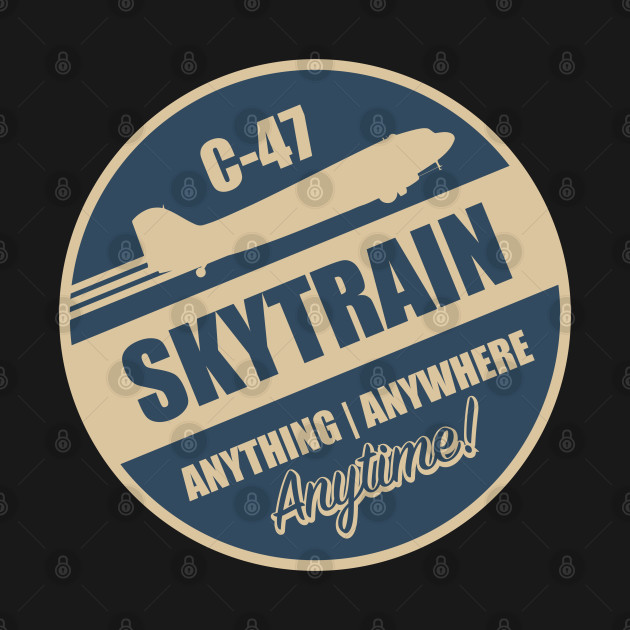 Disover C-47 Skytrain (Small logo) - Classic Aircraft - T-Shirt