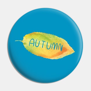 Colorful autumn leaf Pin