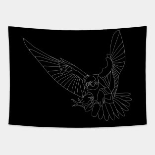 dark peregrine falcon ecopop Tapestry