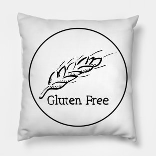 Gluten Free Hand Drawn Wheat Pillow