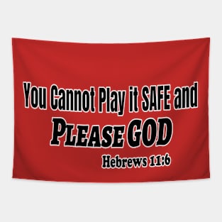 You Cannot Play It Safe and Please God Heb. 11:6 Tapestry