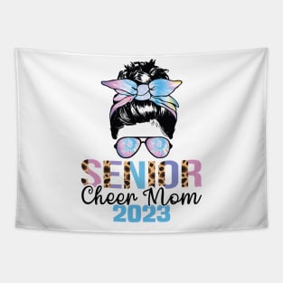 Messy Senior Class Of 2023 Cheer Mom leopad skin Tapestry