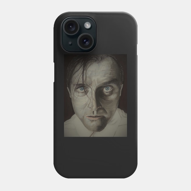 Rik Mayall Portrait Phone Case by smadge