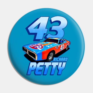 Richard Petty 43 STP Legend 70S Retro Pin