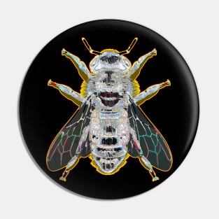 Crazy Seethrough Bee Body Pin