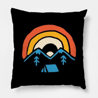 Camp and Rainbow Pillow