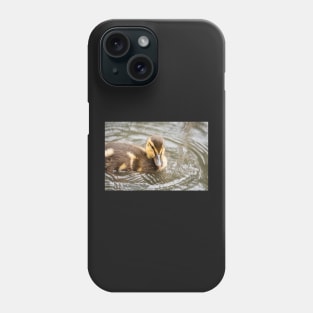 Tiny duckling in the lake Phone Case