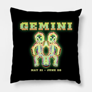 Gemini 7b Black Pillow