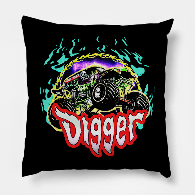 grave digger Grave Digger Pillow TeePublic