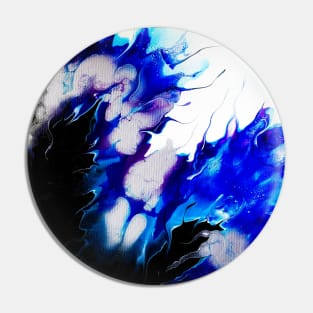 "Balance" Acrylic fluid art painting Pin