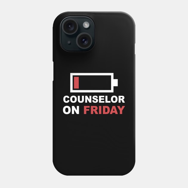 Couselor On Friday Low Battery Phone Case by Jenna Lyannion