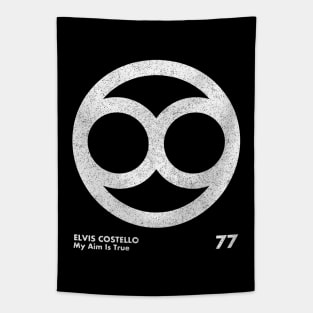 Elvis Costello / Minimalist Graphic Artwork Design Tapestry