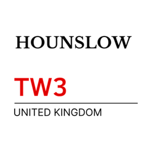 Postcode Hounslow TW3 United Kingdom T-Shirt